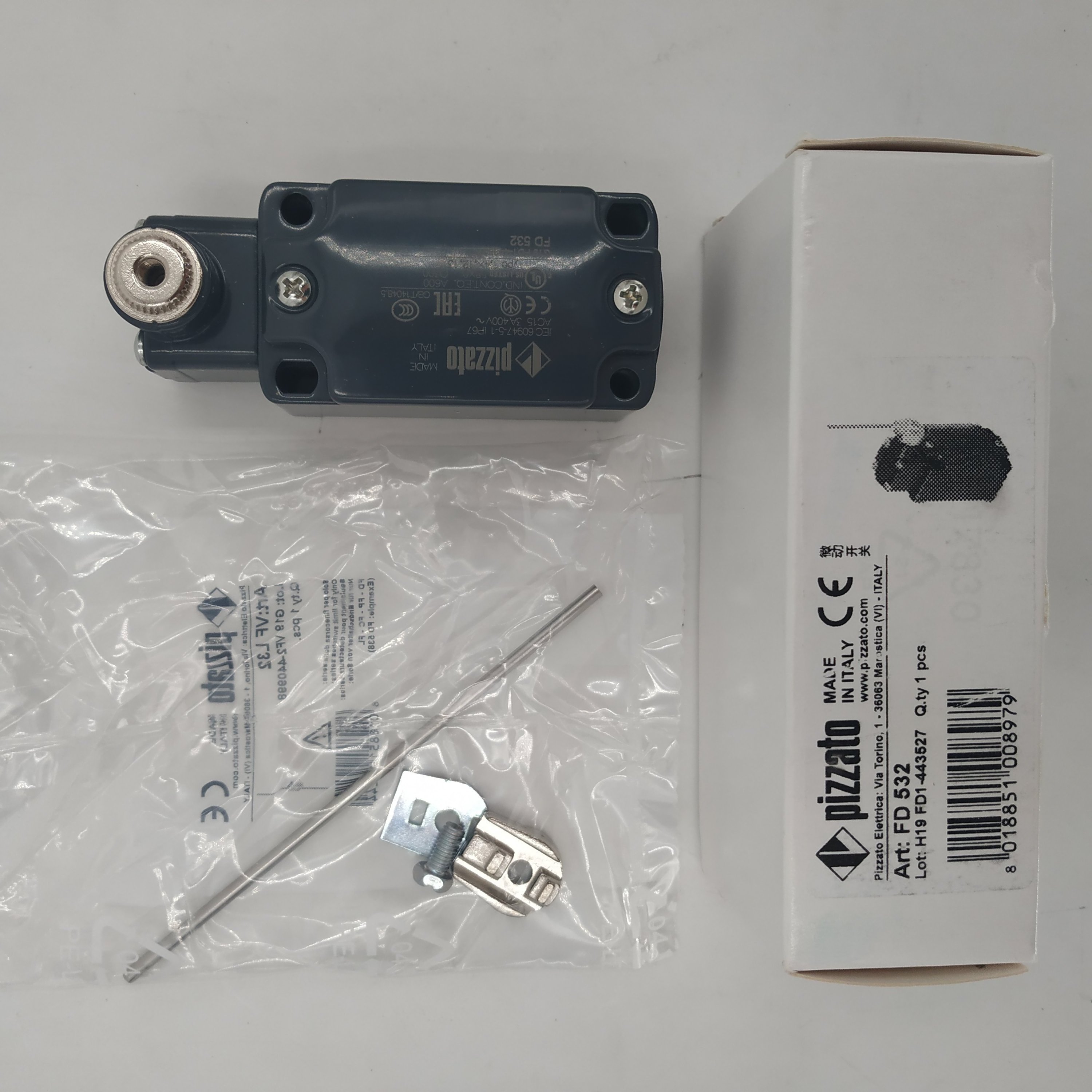 pizzato limit switch original new made in Italy Pizzato safety Position switch with adjustable round rod lever switch FD-532