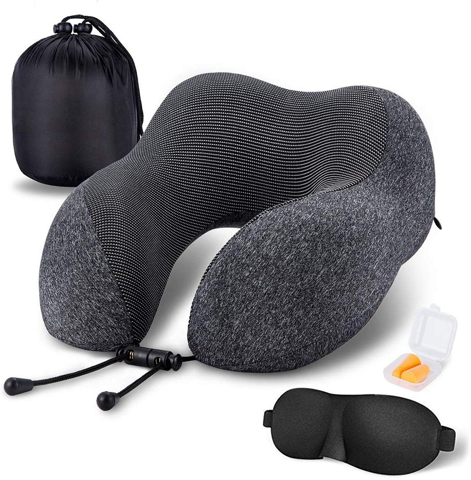 Factory direct sale Cervical u pillow slow rebound best memory foam travel pillow for airplane