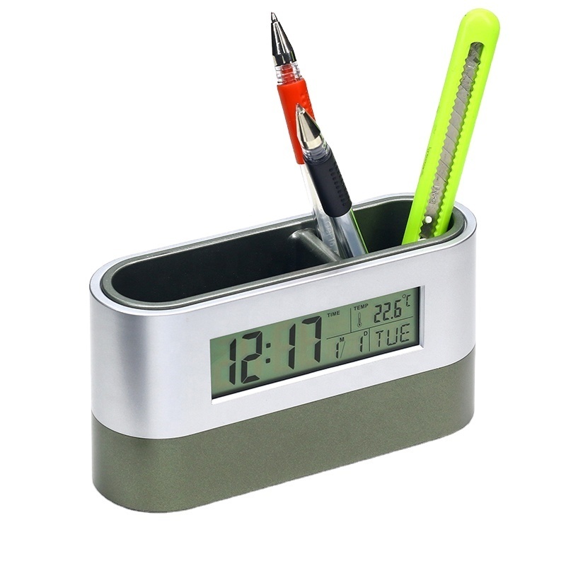 Pen Holders With Led Digital clock