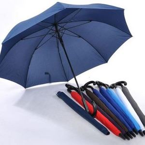 Brand New Design Extra Long Golf Umbrella With Hook Handle Auto Open With Sleeve Cover Customizable Logo