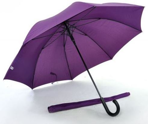 Brand New Design Extra Long Golf Umbrella With Hook Handle Auto Open With Sleeve Cover Customizable Logo