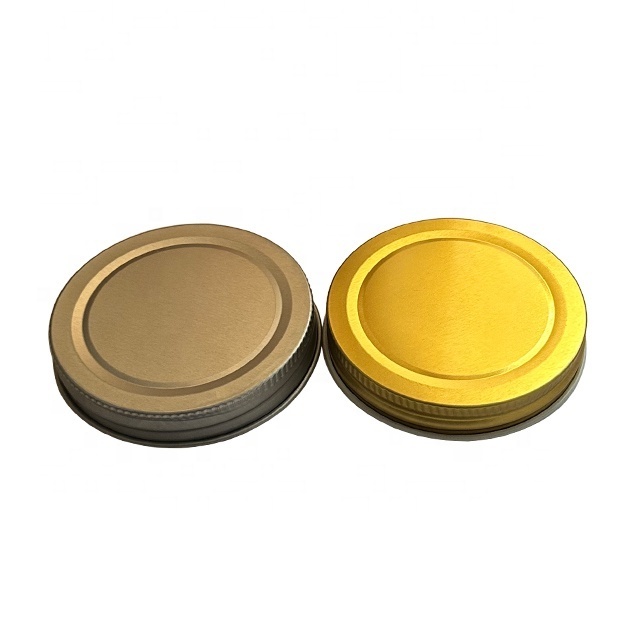 Customized Color Silver Gold Tinplate 70mm/86mm Screw Jam Stainless Steel Cap for Mason Jar Seal