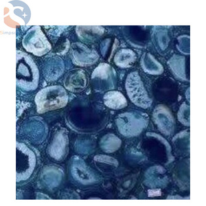 Good price blue onyx marble sheet natural blue agate slab for onyx bar top wall background blue agate composite slab