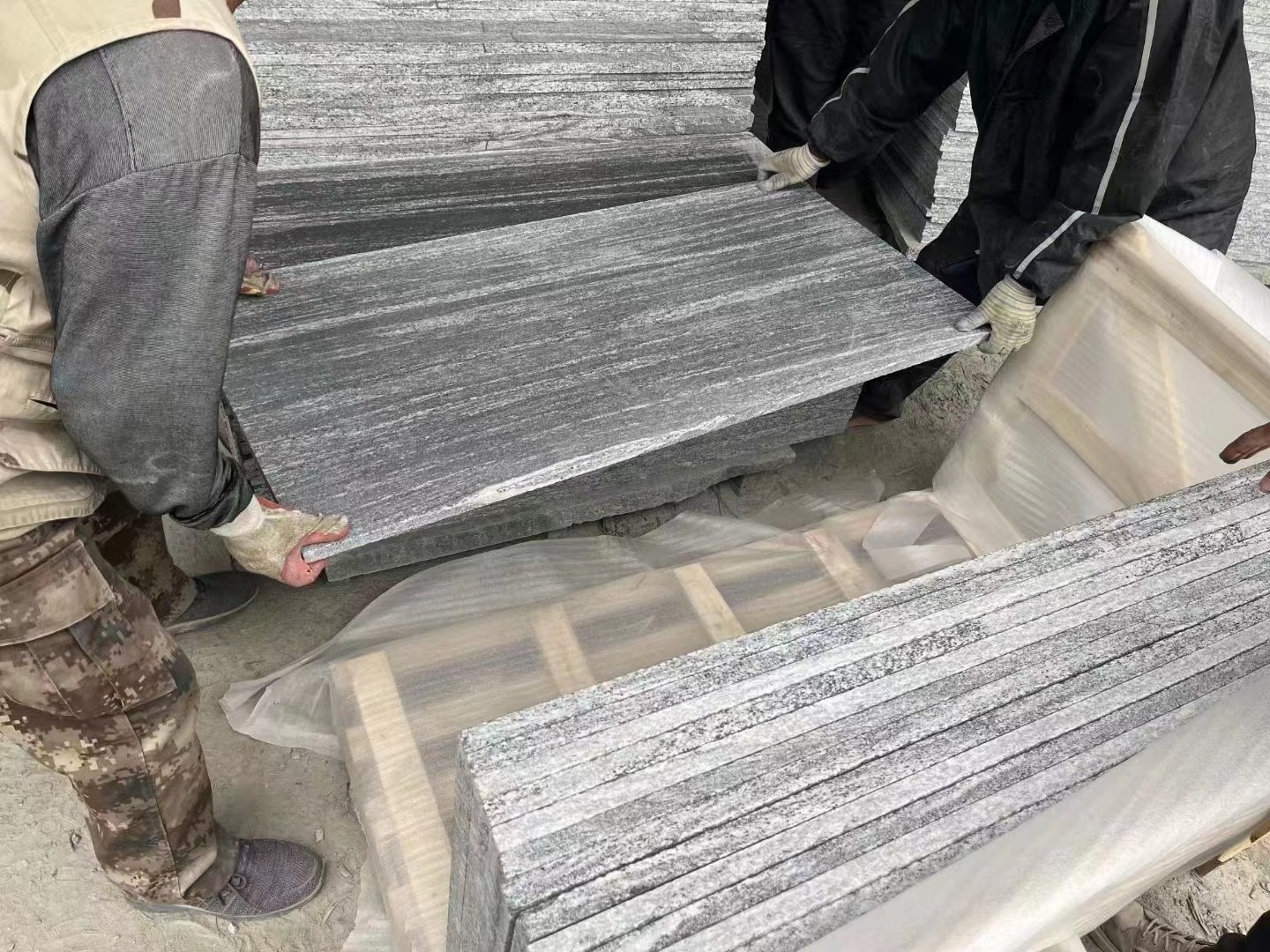 New Juparana Grey Wave Granite Slab New Arrival Tiles