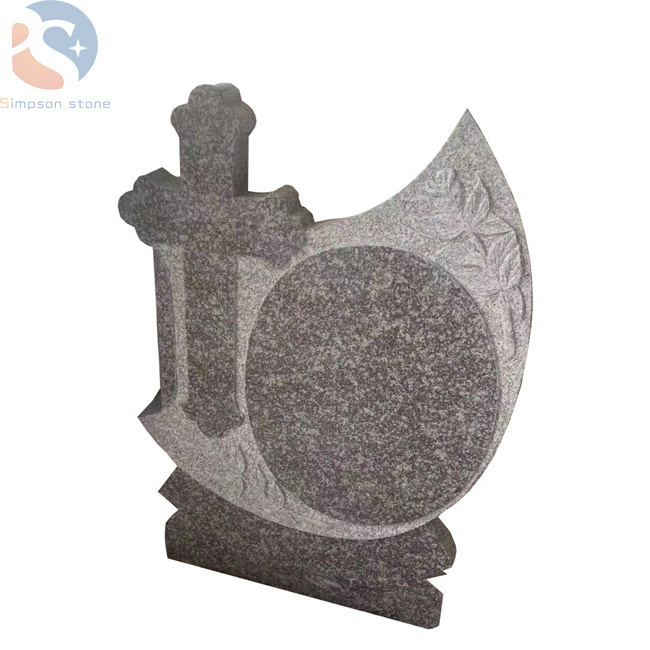 Heart shaped tombstone wholesale hot sale Europe Popular design cemetery headstones