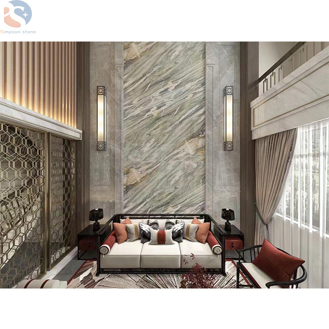 Factory Price Wall and Building material design Modern Natural stone Emerald green Marble for Indoor Decoration