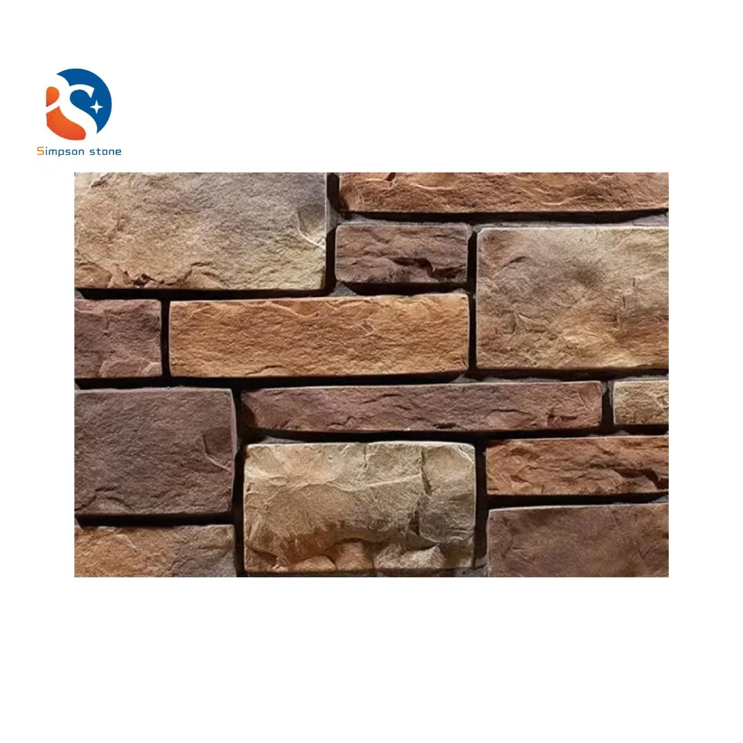 Cheap Stone Panel Wall Faux Artificial Culture Stone Wall Cladding Veneer Panels Exterior