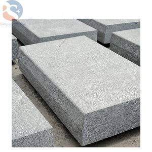 Wholesale Dark Grey Granite G654 Curb stone Price, Driveway Flamed Kerbstone