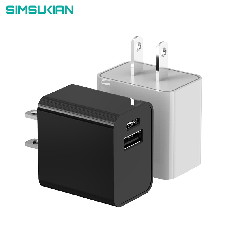 dc dc charger 12v android usb c super fast quick charger 20w pd 3.0 wall charger 18w ce