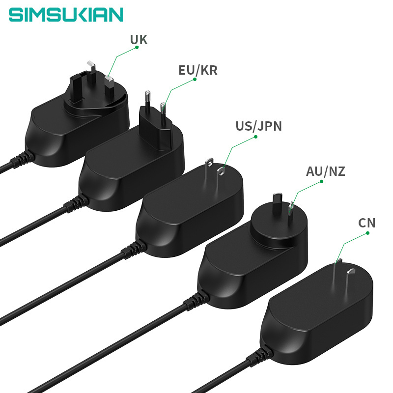 AC to DC wall plug in power adapter 9v 12v 14v 20v 24v 1a 1.2a 1.5a 1.6a 1.67a 1.8a 2a 3a 9 volt 3 amp adaptor transformer