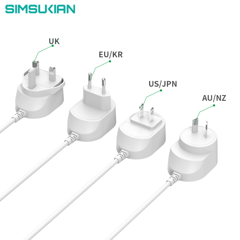 kc adaptor acbel slim dc switching power supply adapter 5v 2a 12v 1.25amp 12v1a 3pin 12v 1amp adapters 12v 1a white