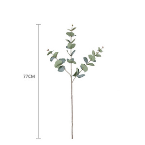 BL-1861 Simulation Eucalyptus Leaf Green Plant Money Leaf Decorative Flower Arrangement with Grass Amazon Single Eucalyptus Spot