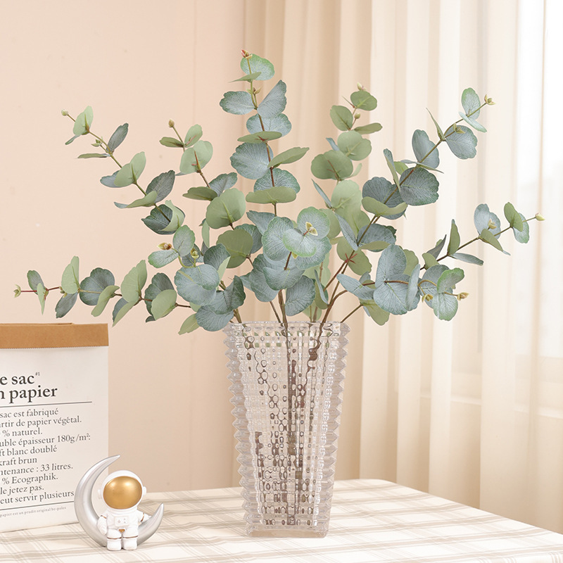 BL-1861 Simulation Eucalyptus Leaf Green Plant Money Leaf Decorative Flower Arrangement with Grass Amazon Single Eucalyptus Spot