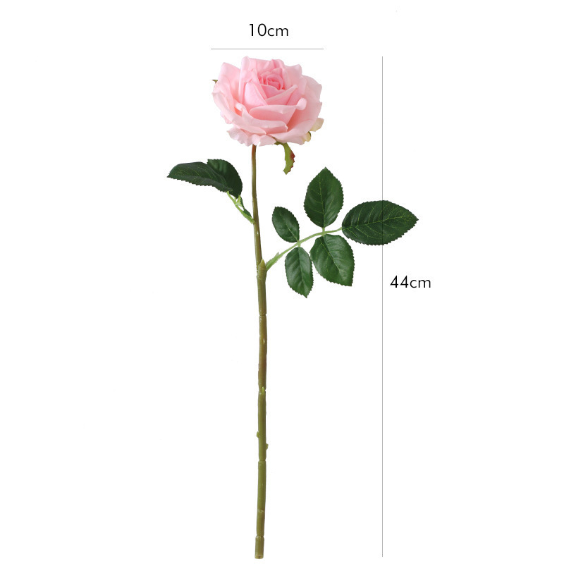 Factory wholesale high quality artificial roses flower single moisturizing red custom real touch roses  Artificial flower