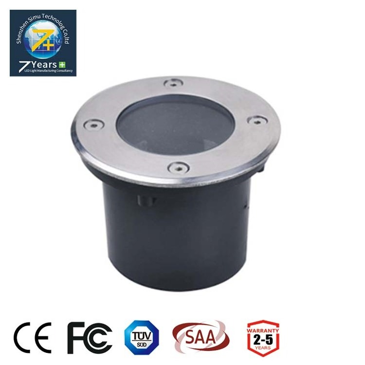 Outdoor aluminum ip65  3w Led ground light housing cover for garden ground light accessories