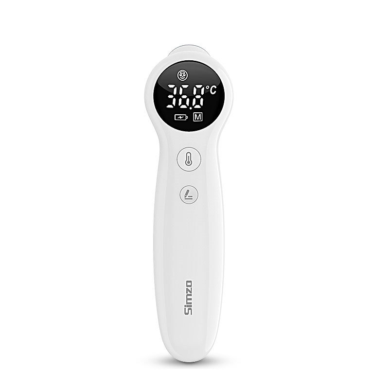 Simzo Portable Two-in-One Medical Household Baby Infrared Thermometer Digital Contactless Forehead Ear Infrared Thermometer for