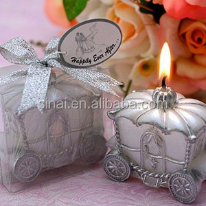 Cinderella Wedding Carriage Candle Favors