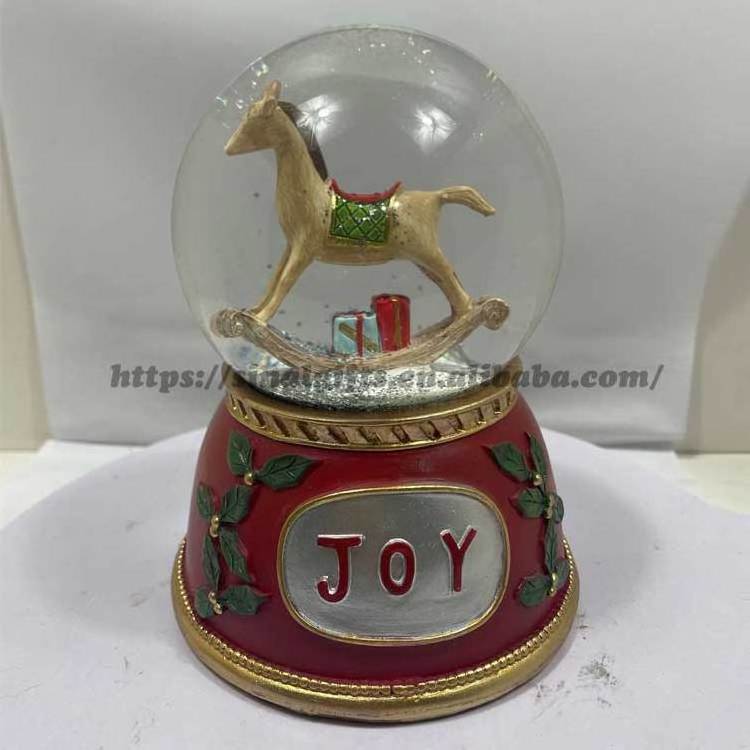 hot sale tourist souvenir manufacturer Custom polyresin promotion gifts christmas decoration resin city snowball