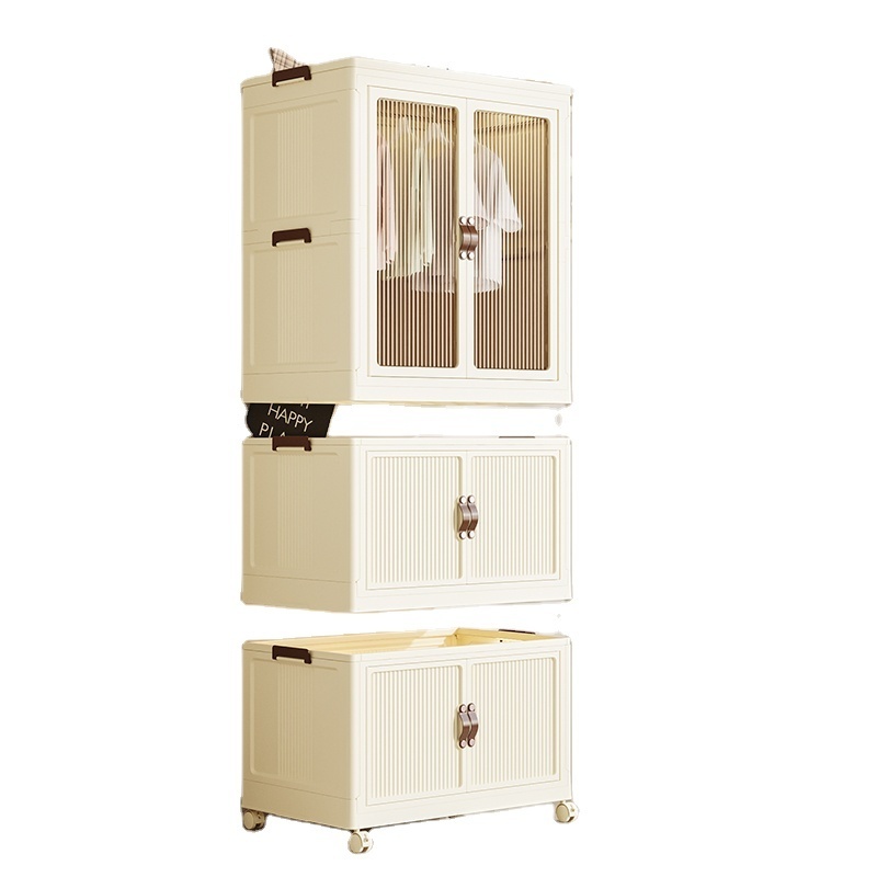 Wardrobe bedroom household wardrobe simple assembly hanging storage cabinet