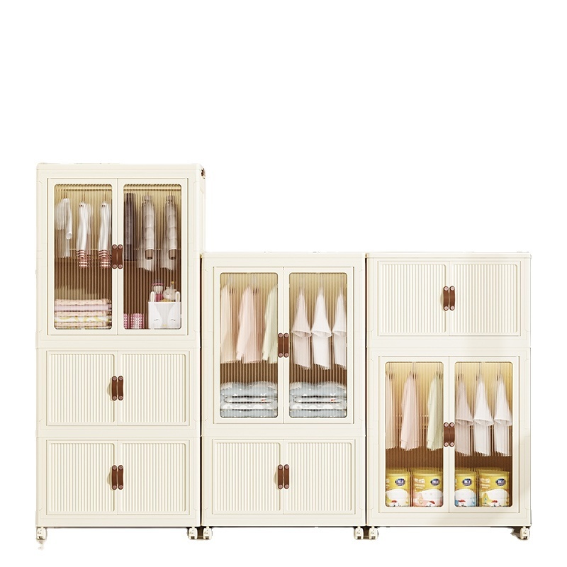 Wardrobe bedroom household wardrobe simple assembly hanging storage cabinet