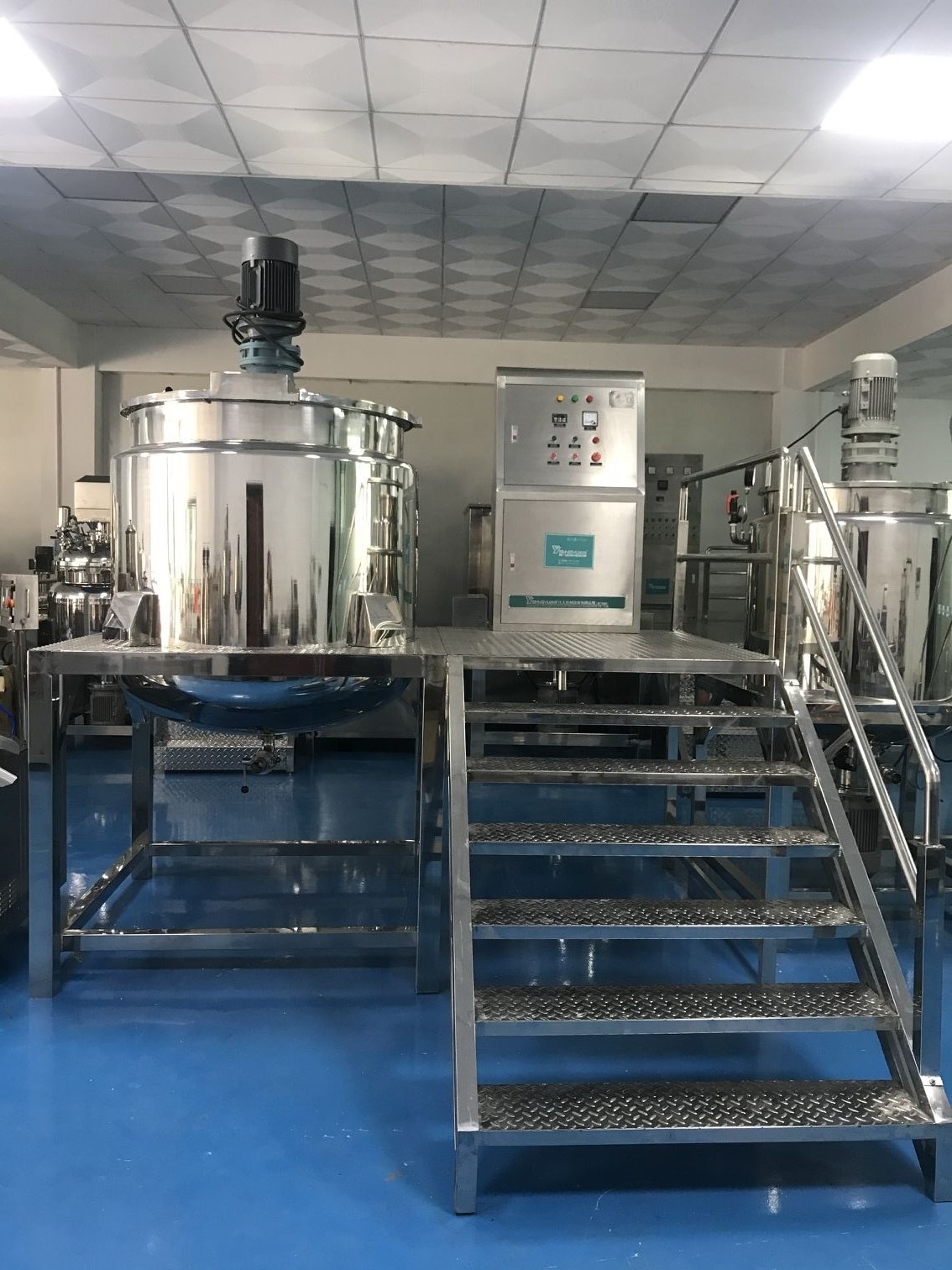 Liquid soap production line/dishwashing liquid making machine/shampoo liquid soap homogenizing mixer