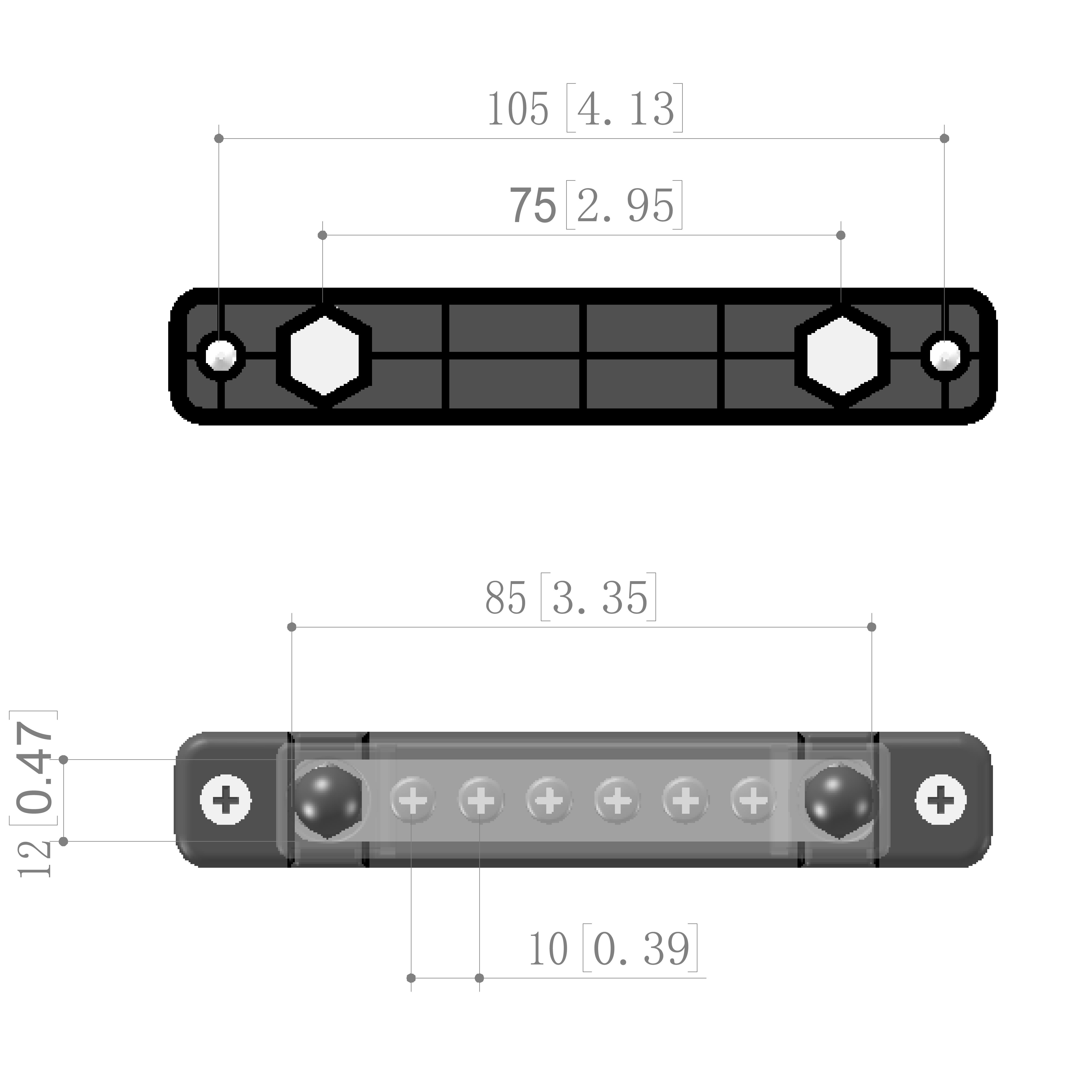 6 Terminal 300V 150A Automatic Marine RV Electric Heavy Duty Cover Battery Copper Stainless Steel Fuse Holder Bus Bar Box Block