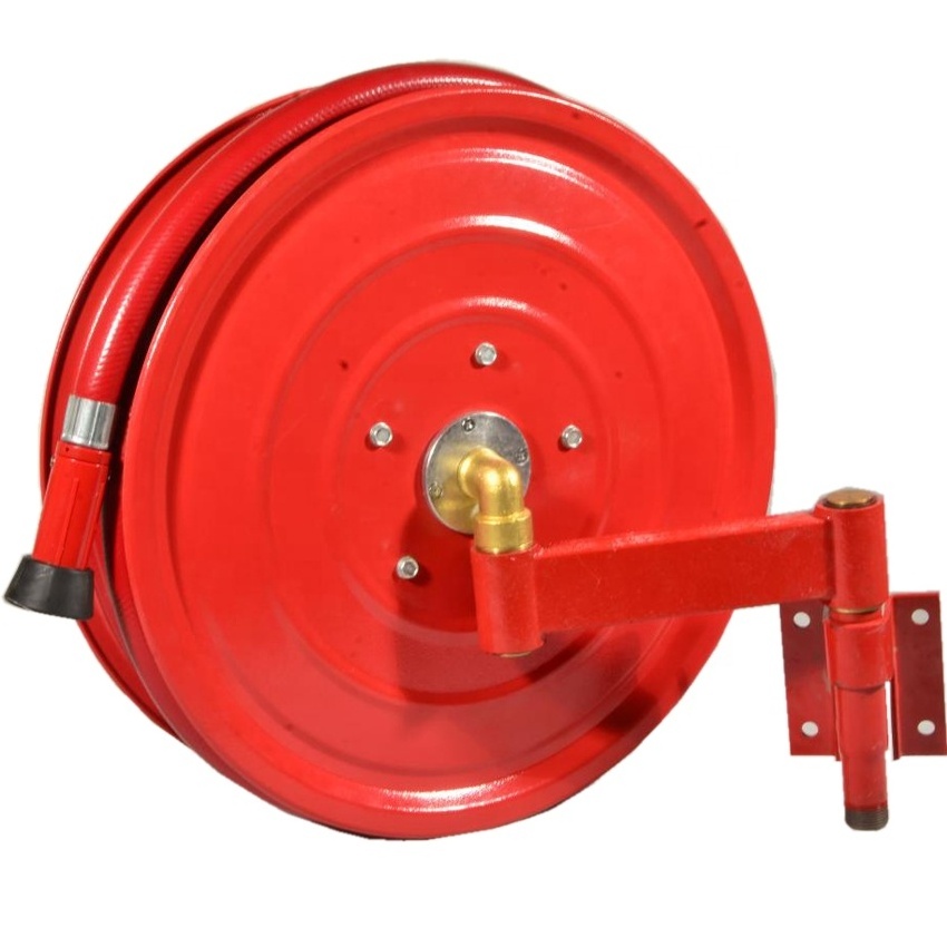 EN671 Certificate Swing arm fire fighting 30m fire water hose reel 19mm