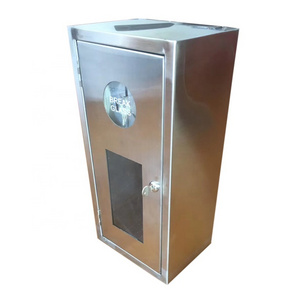 Fire fighting equipment fire extinguisher stainless steel wall cabinet