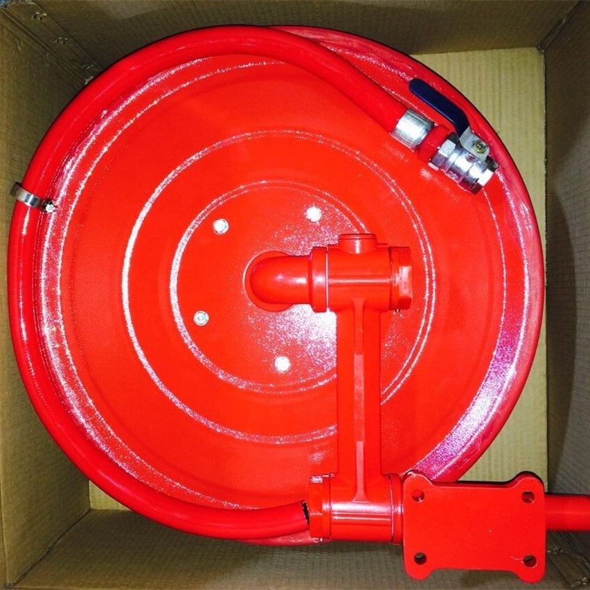 EN671 Certificate Swing arm fire fighting 30m fire water hose reel 19mm