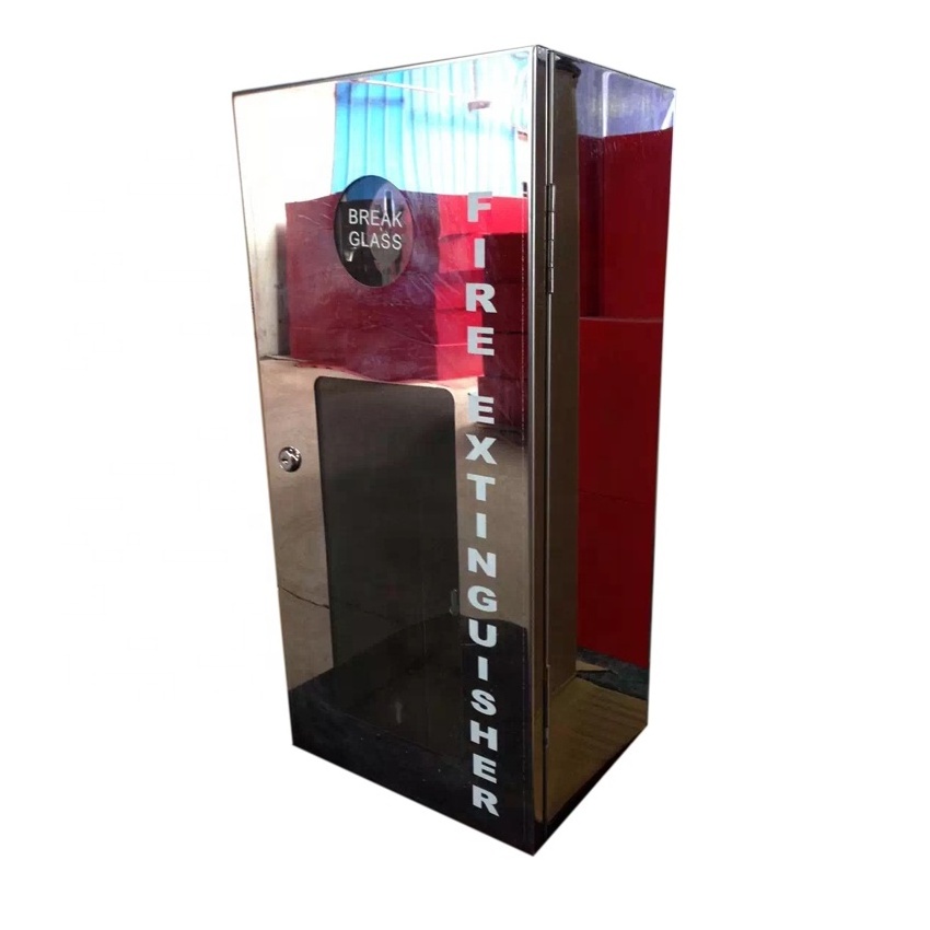 Fire extinguisher cabinet stainless steel Mirror type fire cabinet