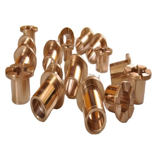 OEM Customized CNC Turning Machined Brass Bush Electric Motor Shaft Sleeve Bronze Flanged Bushing