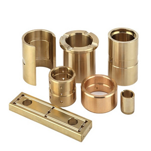 OEM Customized CNC Turning Machined Brass Bush Electric Motor Shaft Sleeve Bronze Flanged Bushing