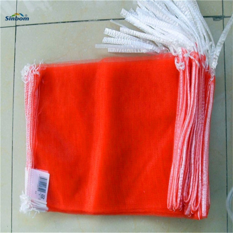 5kg 25kg 50kg red plastic packaging bags PE mono mesh bag for onion