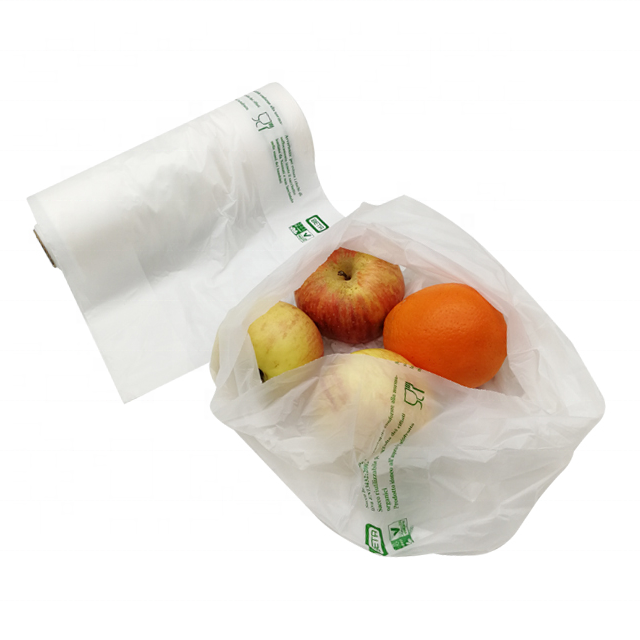 Biodegradable Corn Starch Packaging for Food Plastic Bags on Roll