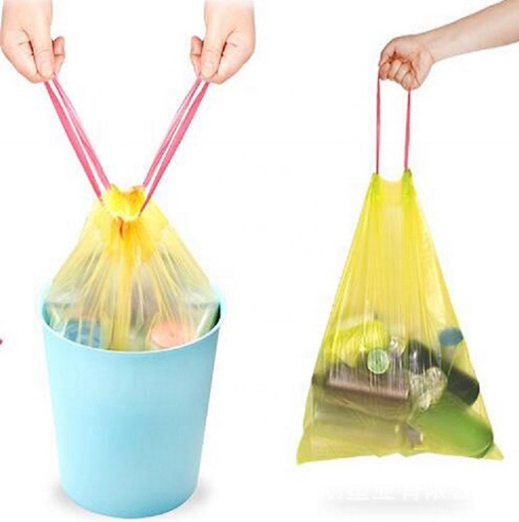 Dustbin 100% Biodegradable  Drawstring Plastic Bags Garbage Bag