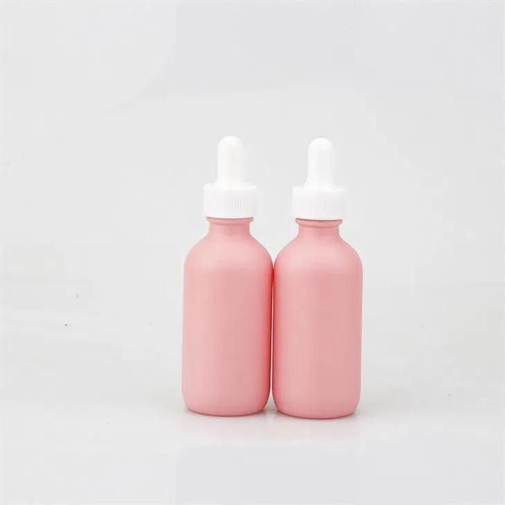 15ml Wholesale Custom Colorful Spray Frosted Dropper Glass Essential Oil Glass Bottle For Essence