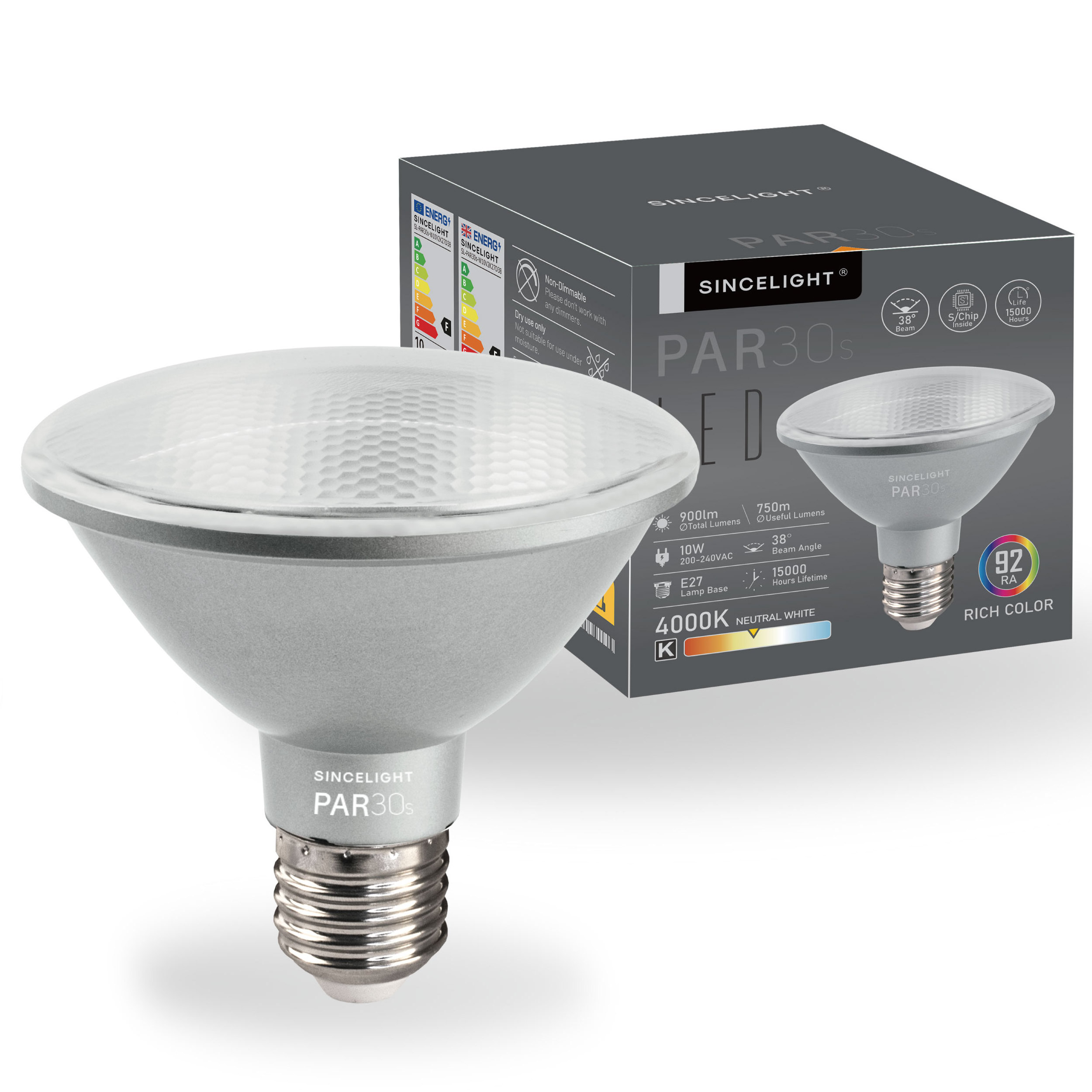 PAR30 E27 E26 LED Bulb Waterproof IP65 PAR30s 10W CIR90 For Indoor Outdoor