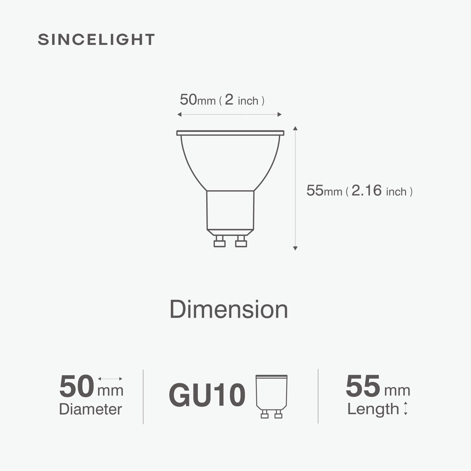 GU10 Base PAR16 Led Reflector light bulb 6W 230V 2700K 4000K 6000K 100 Degree Beam Angle Anti Glare Downlight