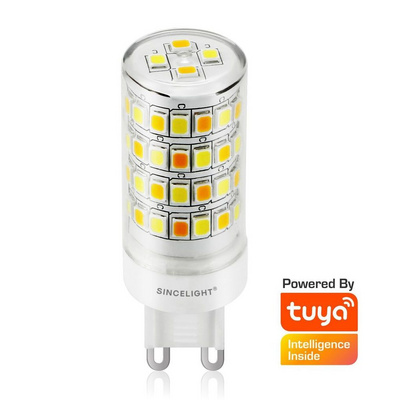 Tuya Wifi  Dimmable G9 5W  LED Smart Bulb Light 2700K-6500K