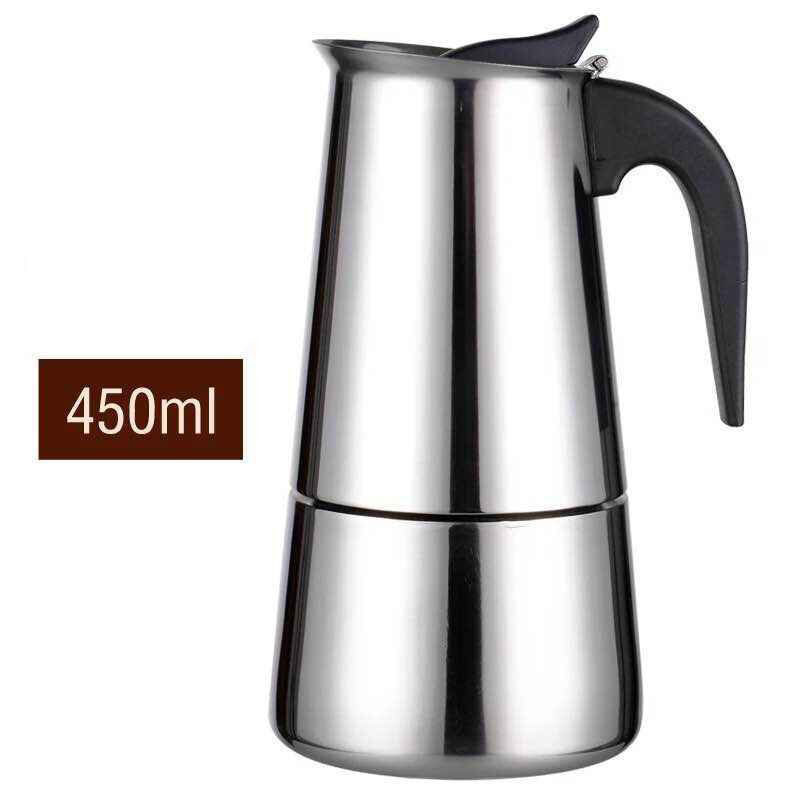 new arrivals 2 cups 6cups semi-automatic Stainless Steel Espresso Coffee Maker Moka Pot