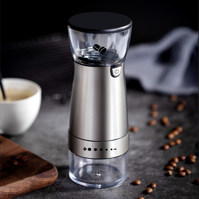 Hot selling Portable USB Rechargeable cordless stainless steel grinder Electric coffee grinder