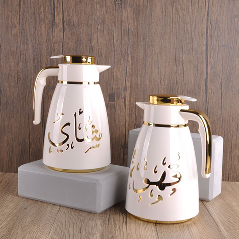 wholesale 1L 1000 ML dallah arabic coffee pot tea sets for home hotel espresso coffee pot