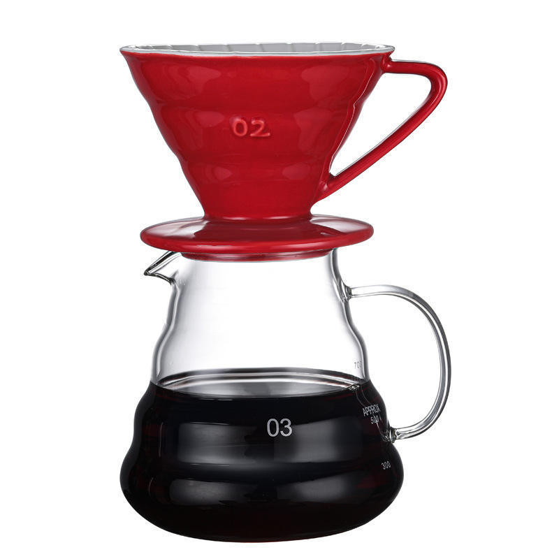 Hot Sale Coffee Brewing Accessories Manual Brew Maker Ceramic Coffee Dripper For Hand Drip Coffee