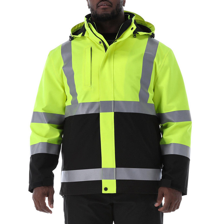 Safety work wear suit jacket and overall nylon insulated technical out french vest working washed work jacket