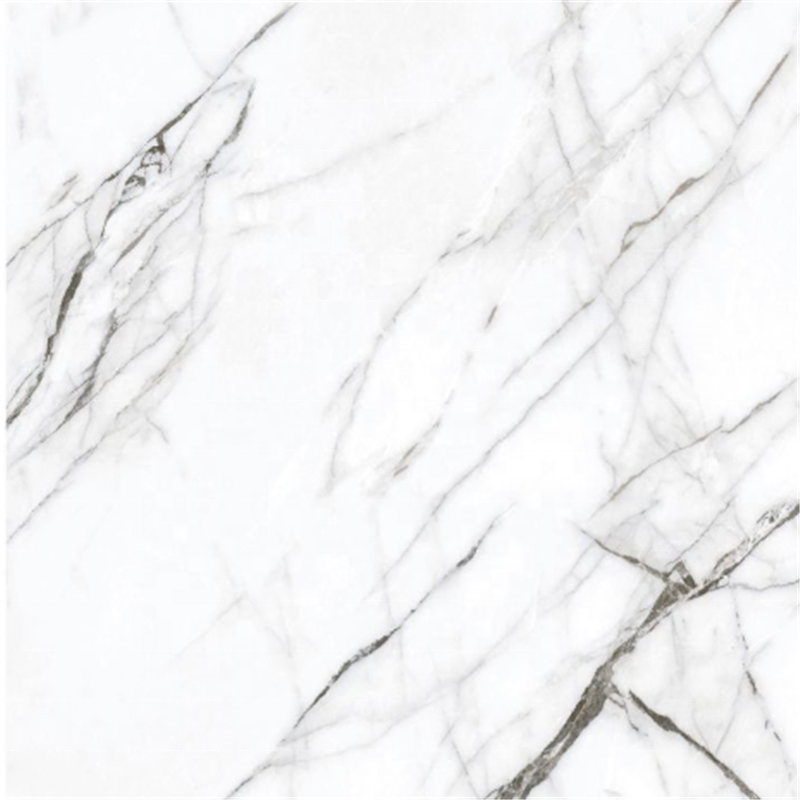 Jazz White Elegant  Marble Nano Porcelain Glazed Floor Tiles 60x60