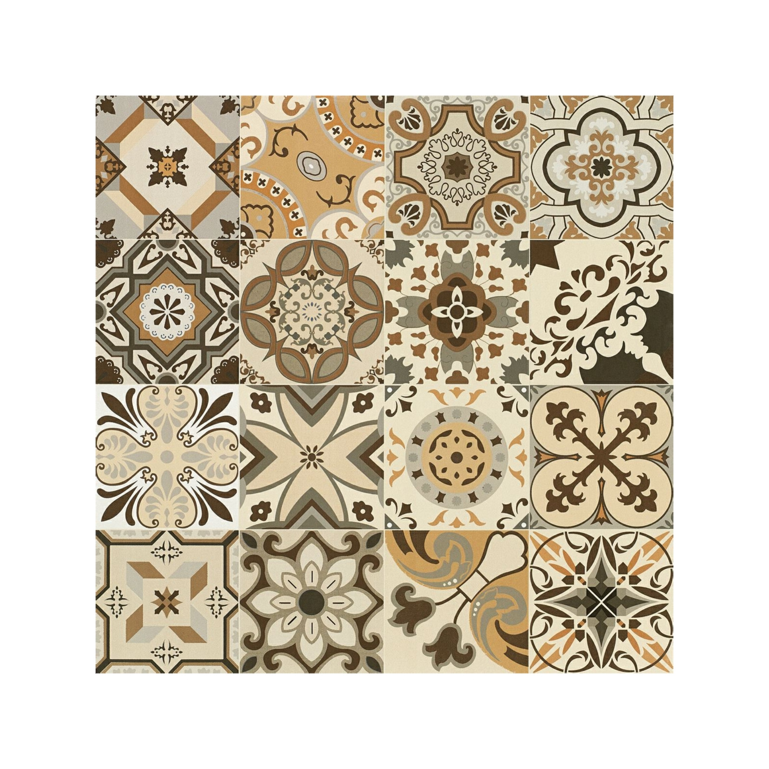 600X600 flower peel and stick backsplash wall tile