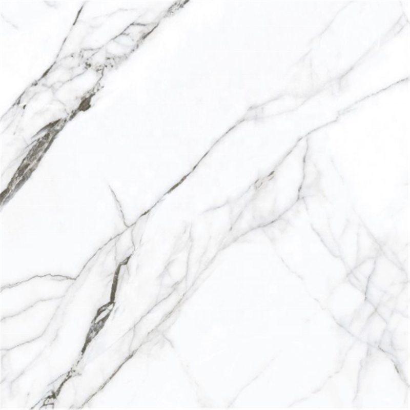 Jazz White Elegant  Marble Nano Porcelain Glazed Floor Tiles 60x60