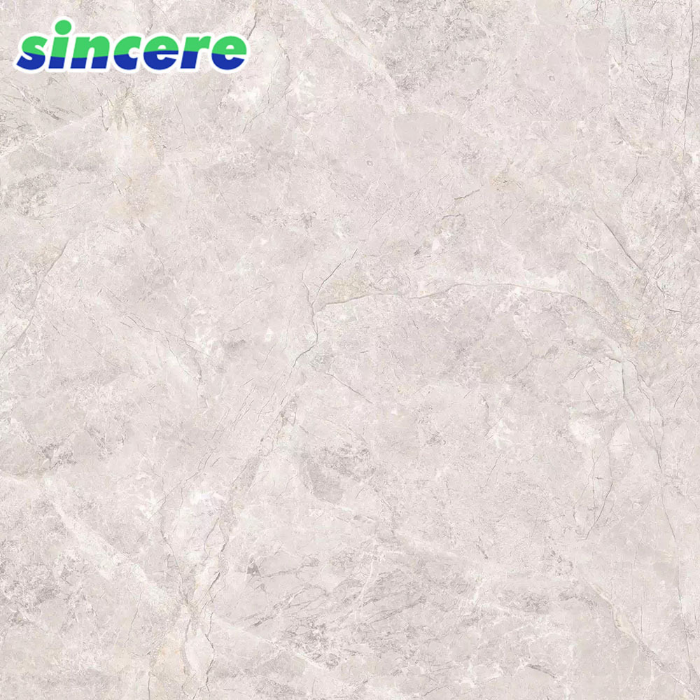 800X800 factory glossy porcelain floor pink marble look tile