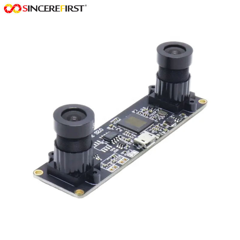 3D Dual USB CCTV Camera Module 1MP OV9732 Sensor Cmos Ambarella Camera USB Module Support UVC Stereo Camera