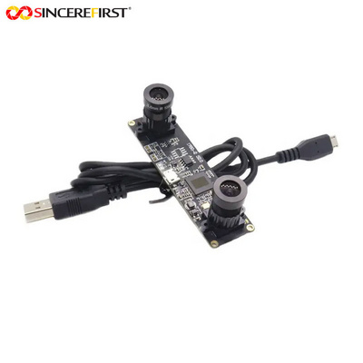 3D Dual USB CCTV Camera Module 1MP OV9732 Sensor Cmos Ambarella Camera USB Module Support UVC Stereo Camera